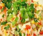 Пестрый салат из риса 